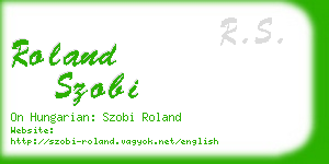 roland szobi business card